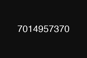 7014957370
