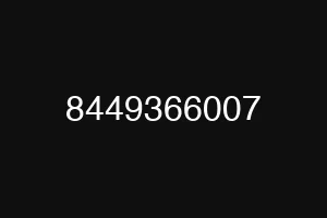 8449366007