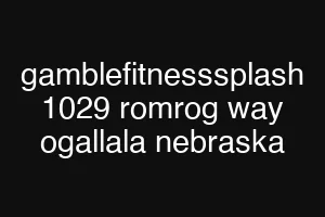 gamblefitnesssplash 1029 romrog way ogallala nebraska